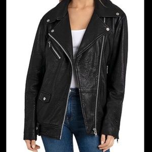 Bagatelle Leather Oversized Moto Jacket